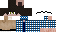 Minecraft skin texture, 64x32 legacy pixels