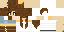Minecraft skin texture, 64x32 legacy pixels