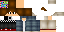 Minecraft skin texture, 64x32 legacy pixels