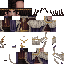 Minecraft skin texture, 64x64 pixels