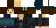 Minecraft skin texture, 64x32 legacy pixels