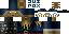 Minecraft skin texture, 64x32 legacy pixels