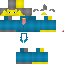 Minecraft skin texture, 64x64 pixels