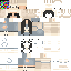 Minecraft skin texture, 64x64 pixels