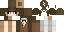 Minecraft skin texture, 64x32 legacy pixels
