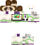 Minecraft skin texture, 64x64 pixels