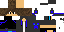 Minecraft skin texture, 64x32 legacy pixels