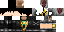 Minecraft skin texture, 64x32 legacy pixels