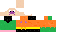 Minecraft skin texture, 64x32 legacy pixels