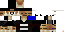 Minecraft skin texture, 64x32 legacy pixels