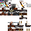 Minecraft skin texture, 64x64 pixels