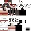 Gray Minecraft skin texture, 64x64 pixels