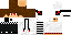 Minecraft skin texture, 64x32 legacy pixels