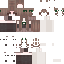 Gray Minecraft skin texture, 64x64 pixels