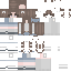 Gray Minecraft skin texture, 64x64 pixels
