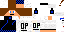 Minecraft skin texture, 64x32 legacy pixels