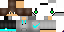 Minecraft skin texture, 64x32 legacy pixels