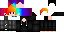 Minecraft skin texture, 64x32 legacy pixels