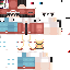 Minecraft skin texture, 64x64 pixels
