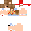 Minecraft skin texture, 64x64 pixels