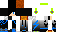 Minecraft skin texture, 64x32 legacy pixels