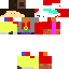 Minecraft skin texture, 64x64 pixels
