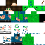 Minecraft skin texture, 64x64 pixels