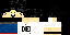 Minecraft skin texture, 64x32 legacy pixels