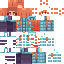 Minecraft skin texture, 64x64 pixels