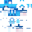 Minecraft skin texture, 64x64 pixels