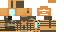 Minecraft skin texture, 64x32 legacy pixels