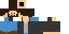 Minecraft skin texture, 64x32 legacy pixels