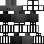 Gray Minecraft skin texture, 64x64 pixels