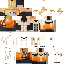 Minecraft skin texture, 64x64 pixels