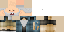 Minecraft skin texture, 64x32 legacy pixels