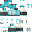 Minecraft skin texture, 64x64 pixels
