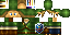 Minecraft skin texture, 64x32 legacy pixels