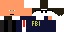 Minecraft skin texture, 64x32 legacy pixels
