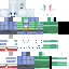 Minecraft skin texture, 64x64 pixels
