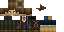 Minecraft skin texture, 64x32 legacy pixels