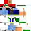 Minecraft skin texture, 64x64 pixels