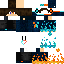 Minecraft skin texture, 64x64 pixels