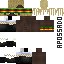 Minecraft skin texture, 64x64 pixels