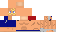 Minecraft skin texture, 64x32 legacy pixels