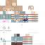 Slim Minecraft skin texture, 64x64 pixels