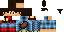 Minecraft skin texture, 64x32 legacy pixels