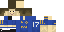 Minecraft skin texture, 64x32 legacy pixels