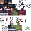 Minecraft skin texture, 64x64 pixels