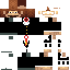 Minecraft skin texture, 64x64 pixels