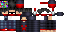 Minecraft skin texture, 64x32 legacy pixels